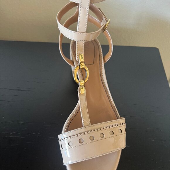 Chloé Nude patent leather sandals  Size EU 36.5 - Picture 3 of 9